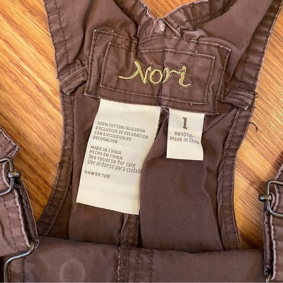 Nori Shorts Overalls Women’s Size 1 Boho Style - Picture 2 of 7
